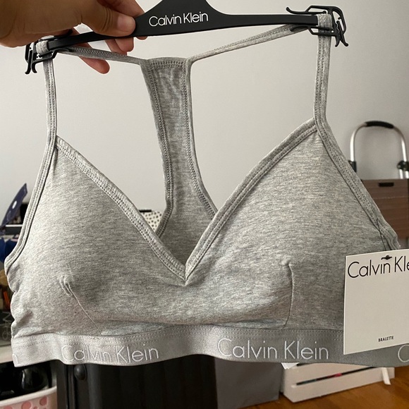 Grey Calvin Klein Bralette - Picture 1 of 3